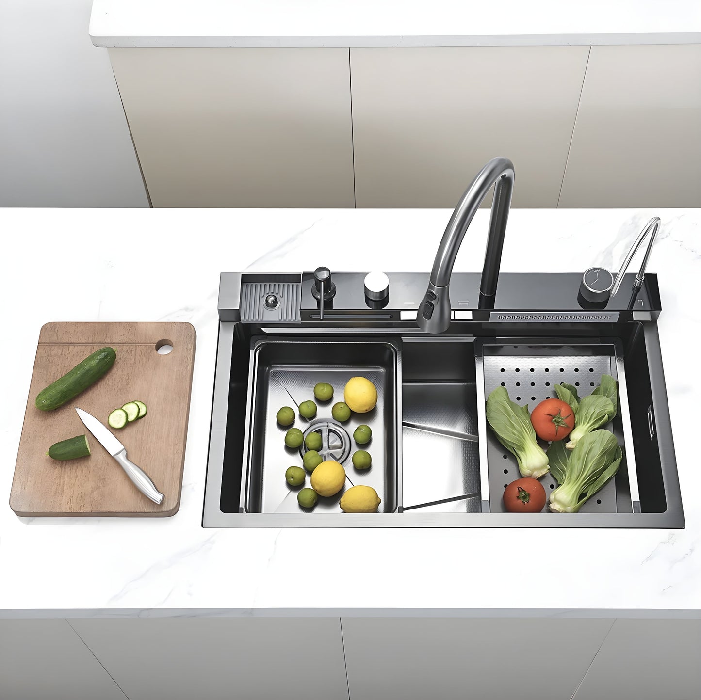 NeoSink Smart Multifunctional Kitchen Sink with LED Digital Display